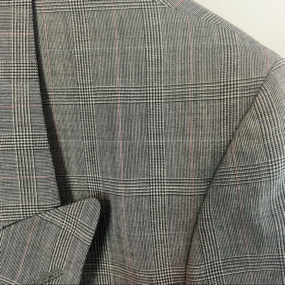 Hardy Amies London Wool Gray Blazer Jacket, size 44